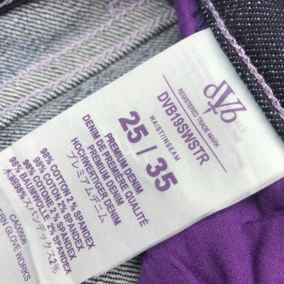 DVB DENIM BY BECKHAM FLARE JEANS 25x33 😎 (fits xxs to xs) - Picture 5 of 11